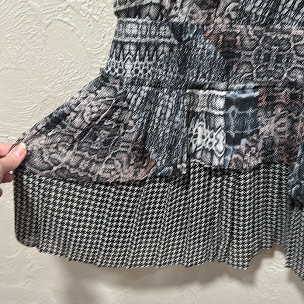 Ramy Brook Monae Python Houndstooth Print Mini Si… - image 3